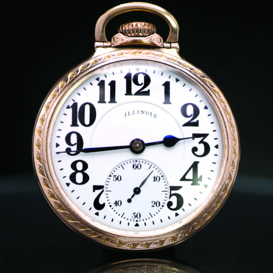 Illinois 60 Hour Bunn Special 161 Railroad Pocket Watch